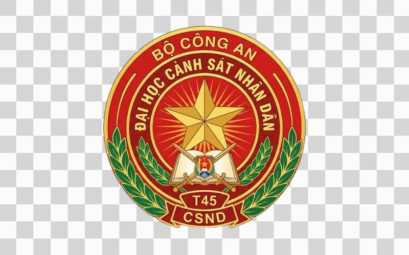 Logo Đại học Cảnh sát nhân dân phong cách truyền thống