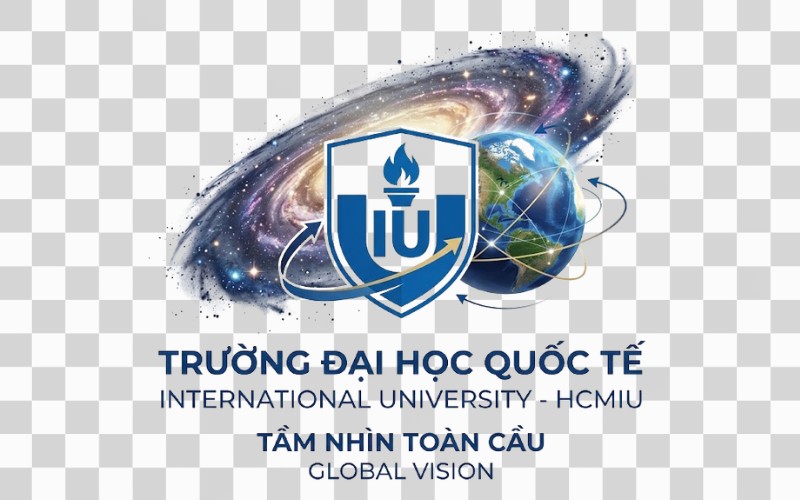 Logo HCMIU kết hợp dải ngân hà – tầm nhìn toàn cầu