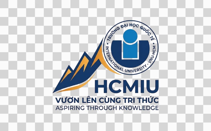 Logo HCMIU kết hợp núi non – ý chí vươn lên
