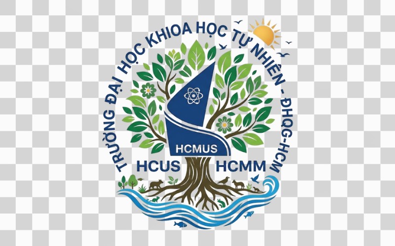 Logo HCMUS kết hợp hệ sinh thái tự nhiên