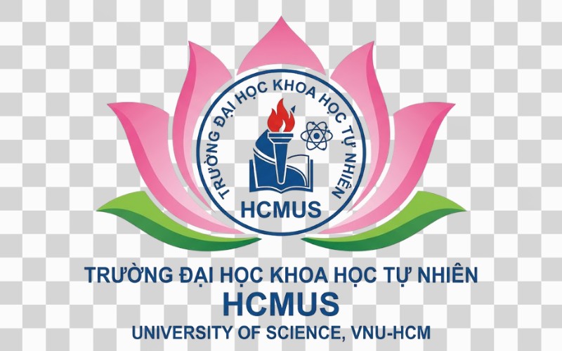 Logo HCMUS kết hợp hoa sen Việt Nam
