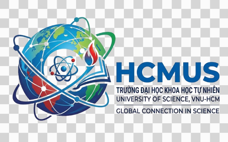 Logo HCMUS kết hợp yếu tố toàn cầu hóa