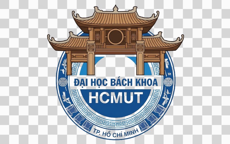 Logo HCMUT kết hợp kiến trúc Việt cổ
