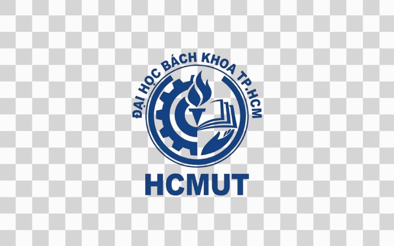 Logo HCMUT trắng chuẩn hành chính