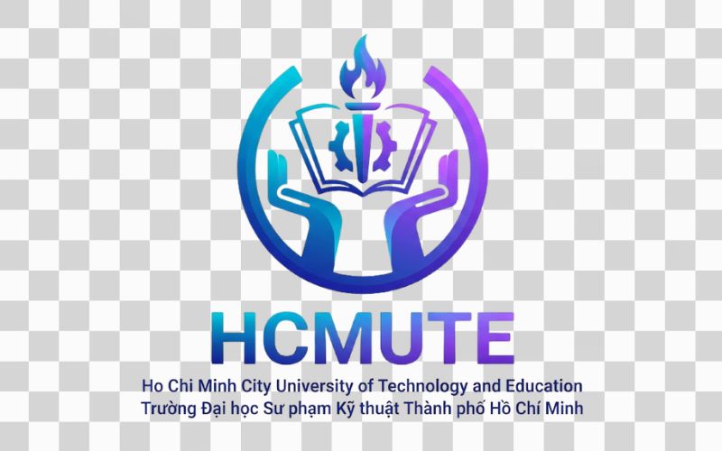 Logo HCMUTE gradient hiện đại