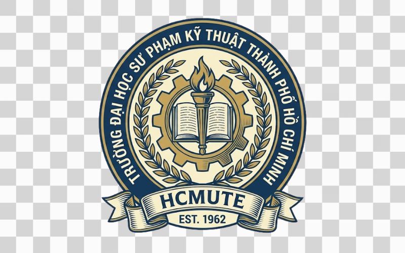 Logo HCMUTE phong cách truyền thống học thuật