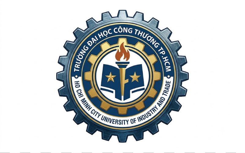 Logo HUIT kết hợp bánh răng công nghiệp đặc trưng
