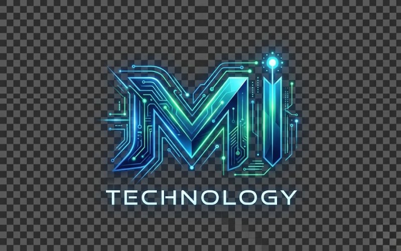 Logo MI phong cách tech