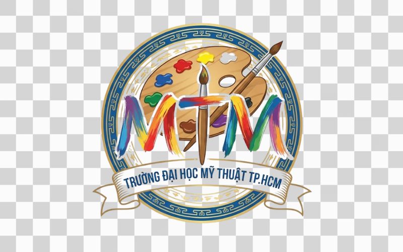 Logo MTM kết hợp biểu tượng cọ vẽ và bảng màu truyền thống