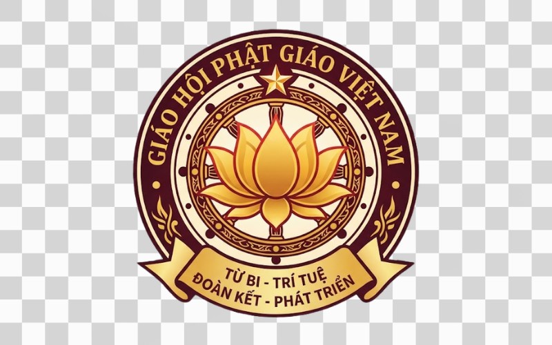 Logo Phật giáo vector kết hợp hoa sen