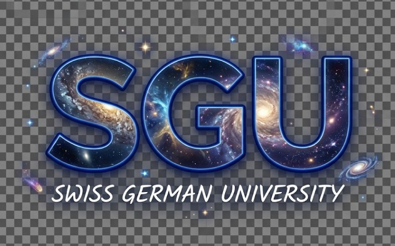 Logo SGU kết hợp nền vũ trụ