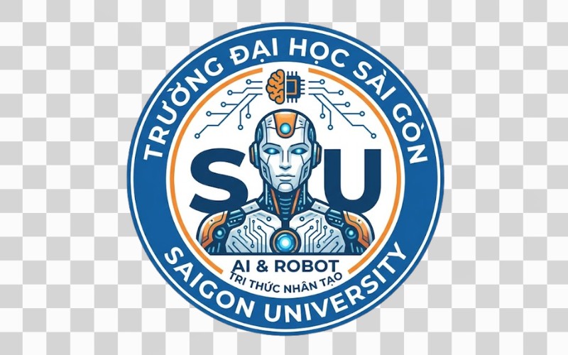Logo SGU kết hợp robot AI