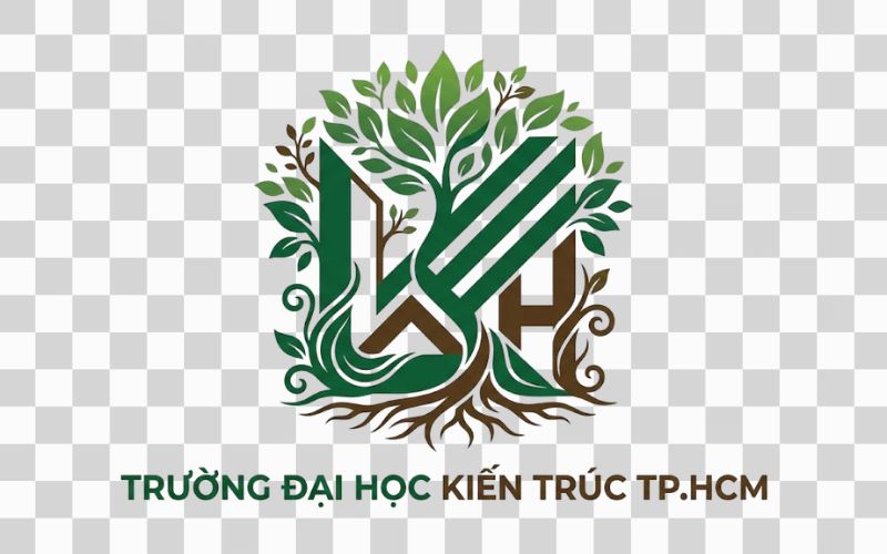 Logo UAH kết hợp yếu tố thiên nhiên và môi trường