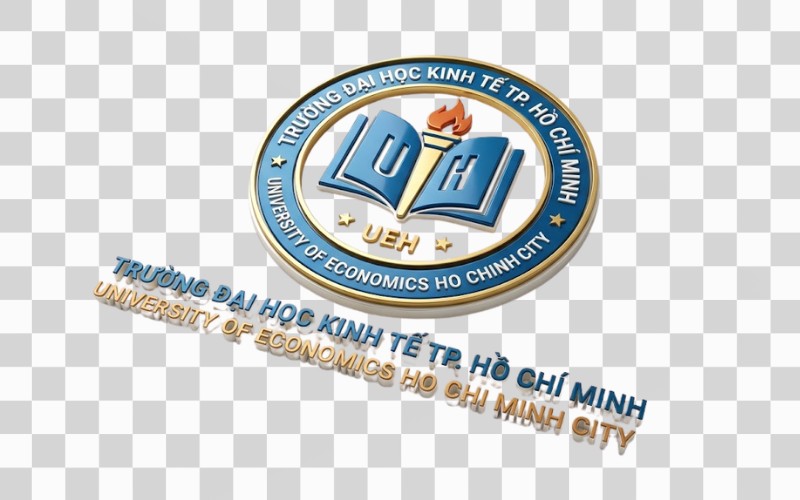 Logo UEH hiệu ứng 3D nổi bật