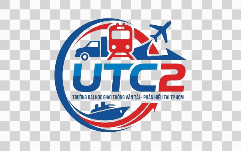 Logo UTC2 kết hợp biểu tượng giao thông