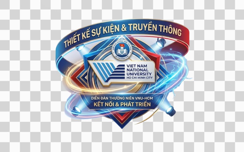 Logo VNU-HCM dùng trong thiết kế sự kiện & truyền thông
