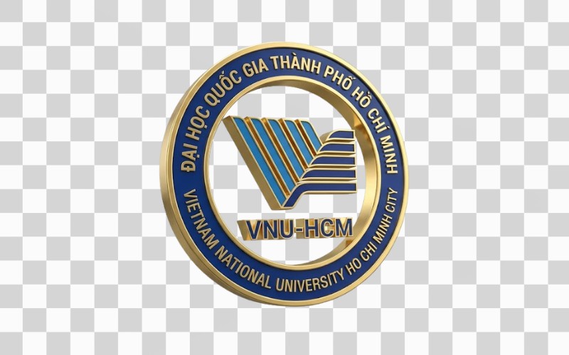 Logo VNU-HCM hiệu ứng 3D nổi bật