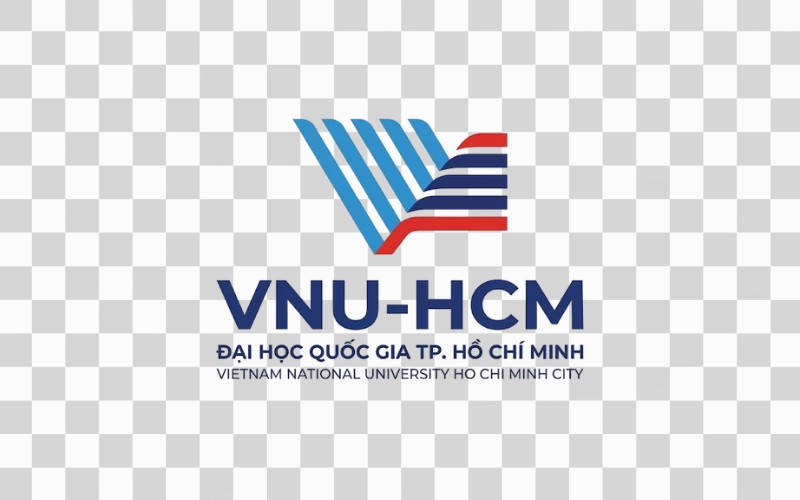 Logo VNU-HCM phong cách tối giản