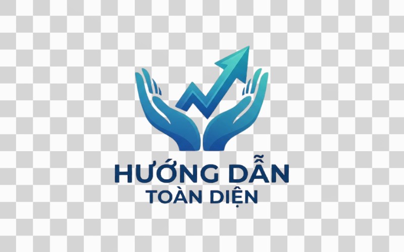 Logo bàn tay vector kết hợp mũi tên chỉ hướng