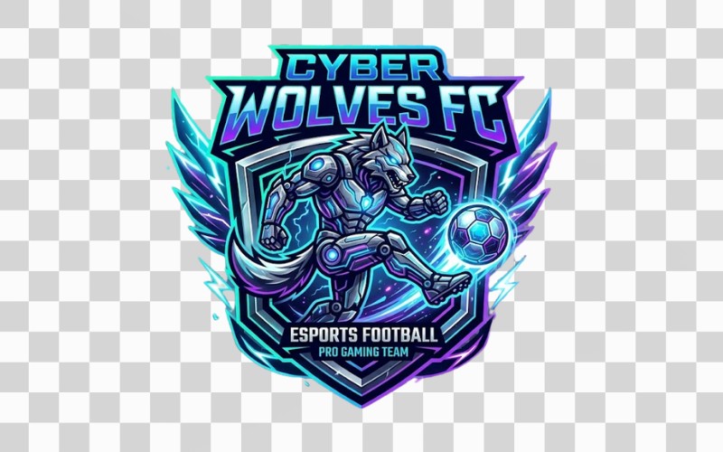 Logo bóng đá eSports – gaming style