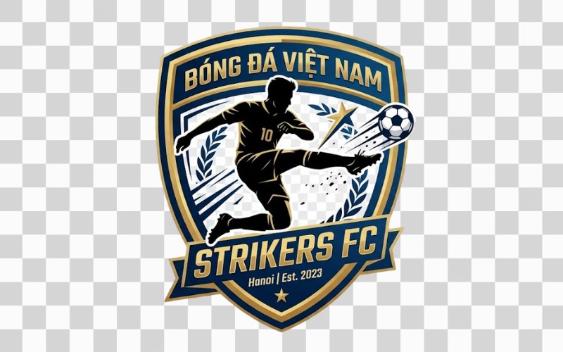 Logo bóng đá hình cầu thủ _ silhouette
