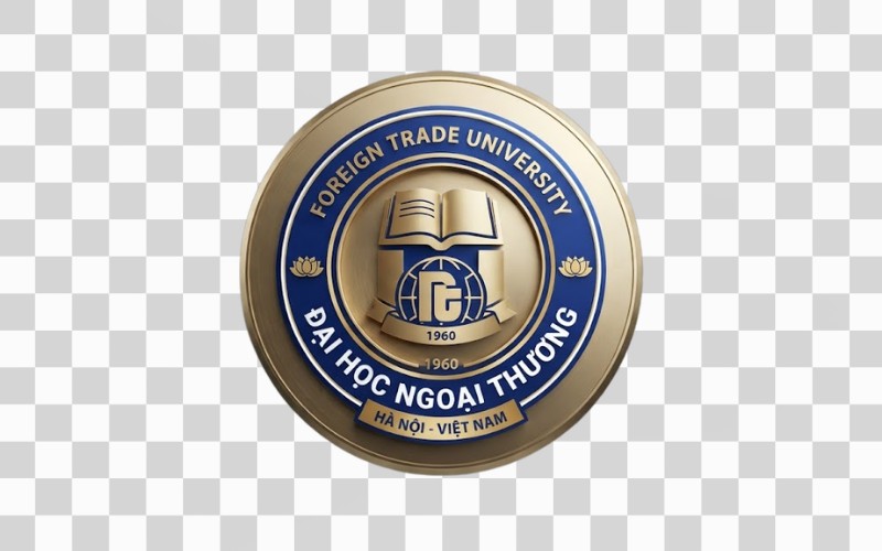 Logo đại học ngoại thương 3D hiện đại