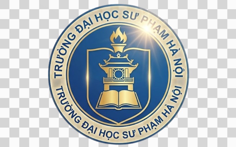 Logo trường đại học sư phạm hà nội kết hợp hiệu ứng ánh sáng