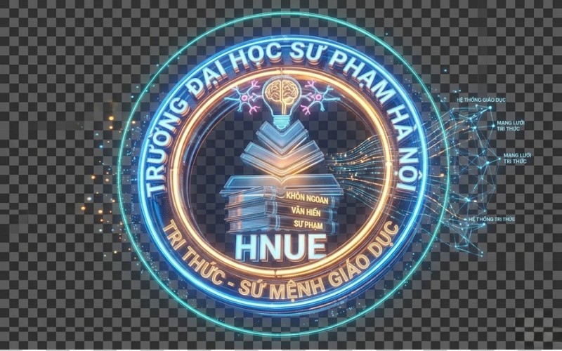 Logo trường đại học sư phạm hà nội kết hợp sách & tri thức