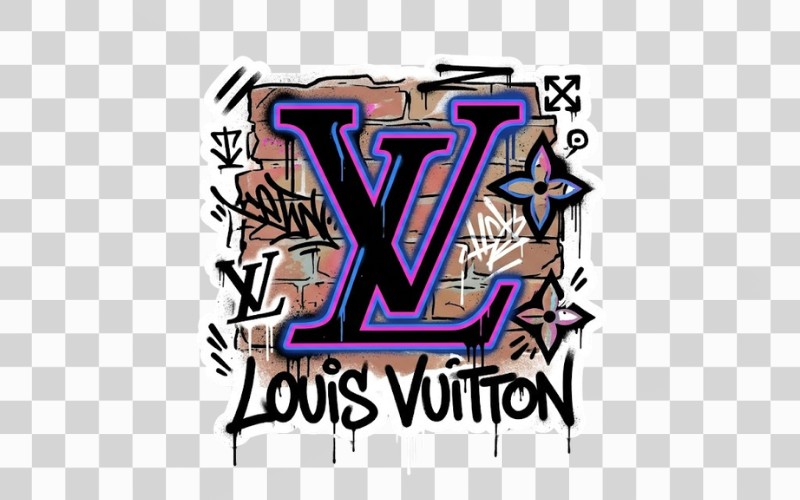 Louis Vuitton logo kết hợp phong cách streetwear
