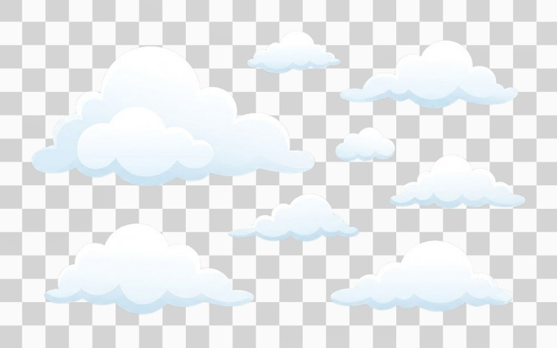 Mây vector PNG nền trong suốt