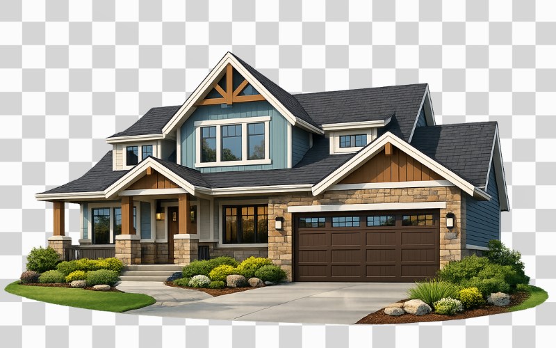 Ngôi nhà vector 3D chân thực