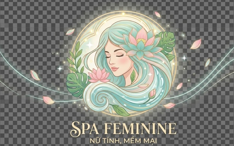 Spa vector feminine – nữ tính, mềm mại