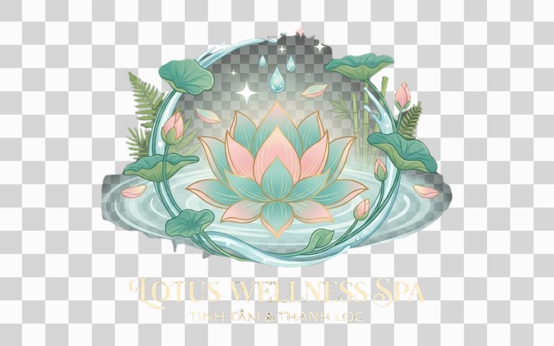 Spa vector hoa sen – biểu tượng thư giãn, thanh lọc