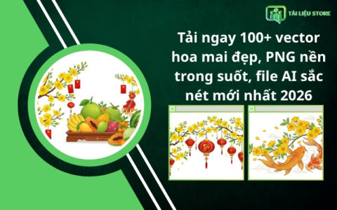 Tải ngay 100+ vector hoa mai đẹp, PNG nền trong suốt
