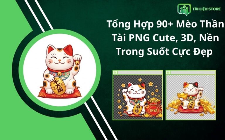 Tổng Hợp 90+ Mèo Thần Tài PNG Cute, 3D, Nền Trong Suốt Cực Đẹp