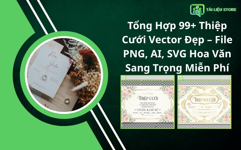 Tổng Hợp 99+ Thiệp Cưới Vector Đẹp