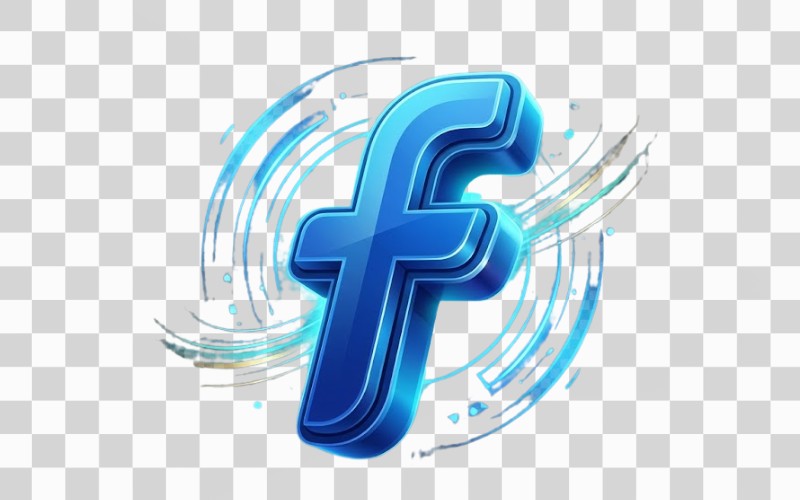 Vector Facebook 3D hiện đại – nổi bật