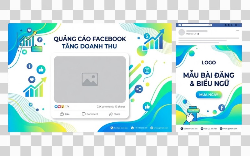 Vector Facebook post & banner quảng cáo