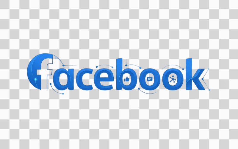 Vector Facebook typography