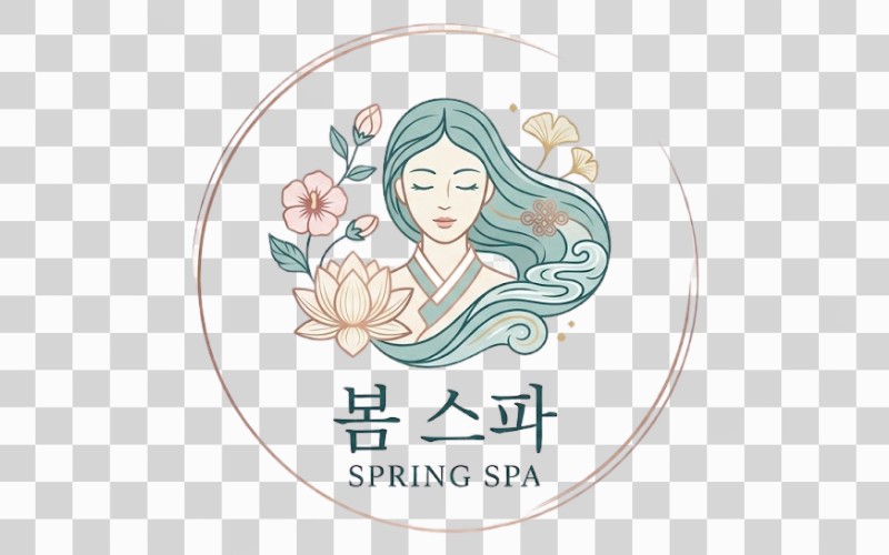 Vector logo spa phong cách Hàn Quốc