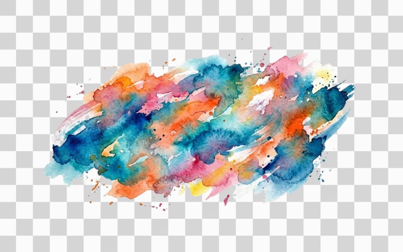Vệt sơn vector màu nước nghệ thuật