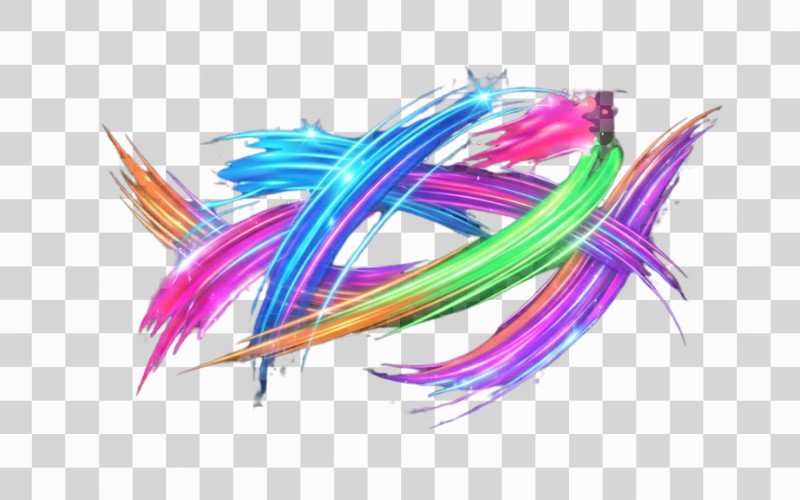 Vệt sơn vector neon nổi bật, thu hút