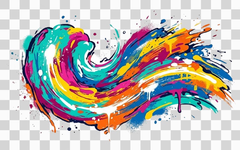 Vệt sơn vector phong cách street art