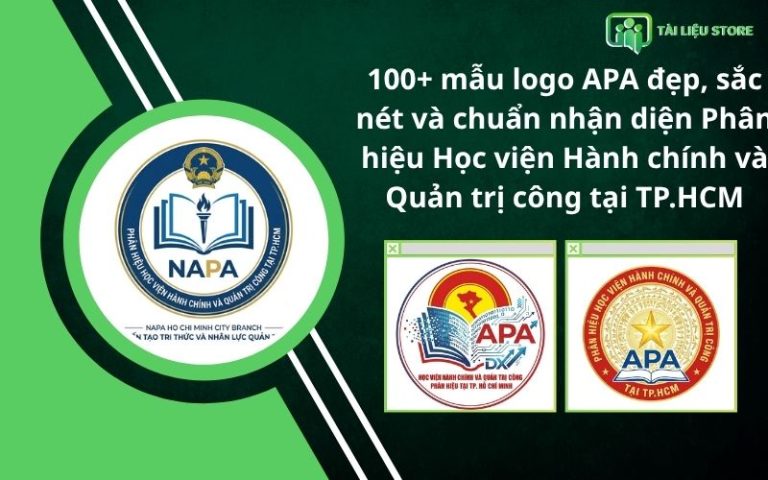 100+ mẫu logo APA đẹp, sắc nét và chuẩn nhận diện Phân hiệu Học viện Hành chính và Quản trị công tại TP.HCM