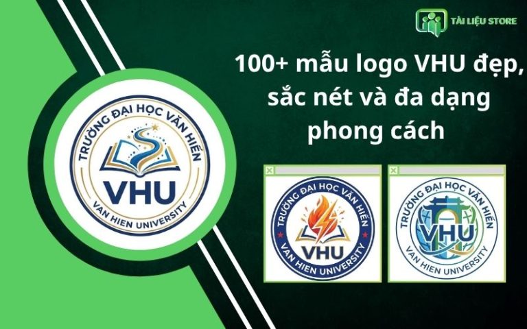 100+ mẫu logo VHU đẹp, sắc nét và đa dạng phong cách