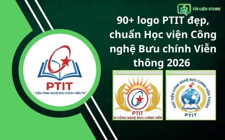 90+ logo PTIT đẹp, chuẩn Học viện Công nghệ Bưu chính Viễn thông 2026