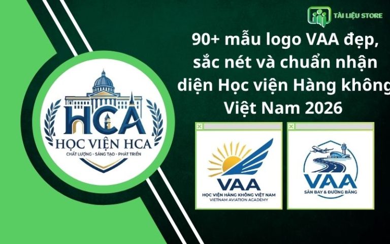 90+ mẫu logo VAA đẹp, sắc nét và chuẩn nhận diện Học viện Hàng không Việt Nam 2026