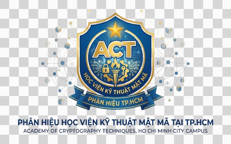 Logo ACT kết hợp hình ảnh công nghệ