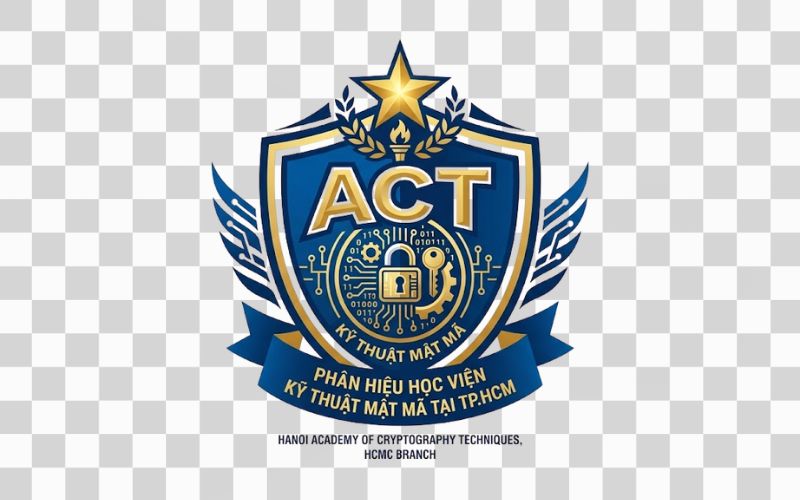Logo ACT kết hợp hình ảnh khiên bảo vệ
