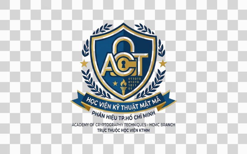 Logo ACT kết hợp hình ảnh ổ khóa